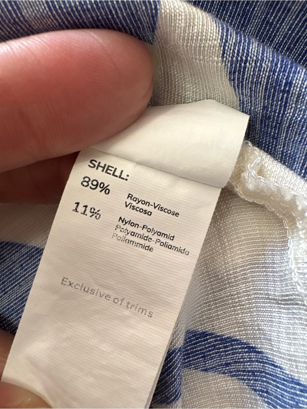 Cupshe Royal Blue and White Maxi Dress with Side Slit - Picture 7 of 13